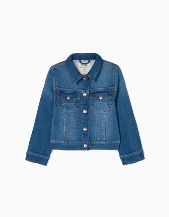 Zippy Casaco de ganga para menina, azul promoção