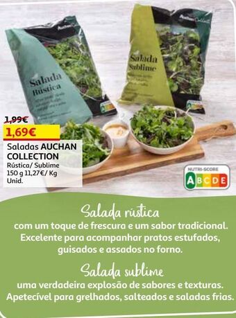 Auchan Salada auchan collection promoção