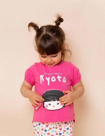 Zippy T-shirt com bolso para bebé menina 'snack', rosa promoção