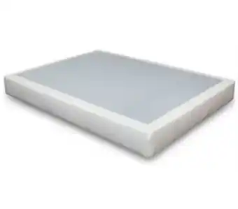 Conforama Base revestida em semi-pele branca molaflex roma promoção
