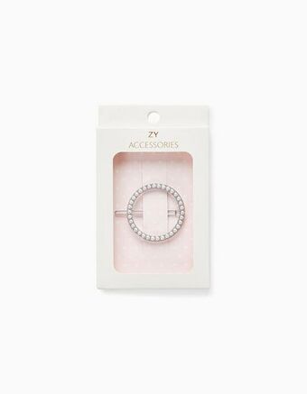 Travessão com pérolas para bebé e menina, branco