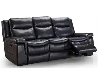 Conforama Sofá relax 3 lugares de pele edward promoção