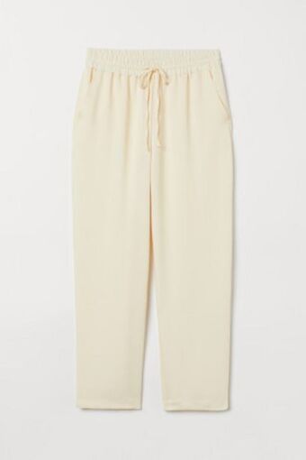 H&M Calças pull-on com lyocell promoção