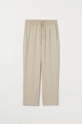 H&M Calças pull-on com lyocell promoção