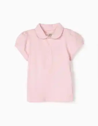Zippy Polo manga curta para menina, rosa promoção