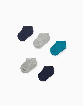 Zippy 5 pares de meias curtas bebé menino, multicolor promoção