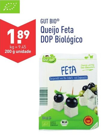 Gut Bio Queijo Feta DOP Biológico 200g