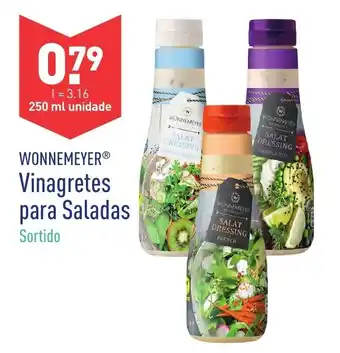 ALDI Wonnemeyer Vinagretes par Saladas 250ml promoção