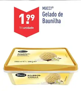 Mucci Gelado de Baunilha 1L