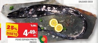 Continente Peixe Espada Preto Fresco promoção
