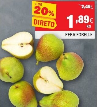 Continente Pera Forelle promoção