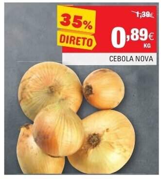 Continente Cebola Nova promoção