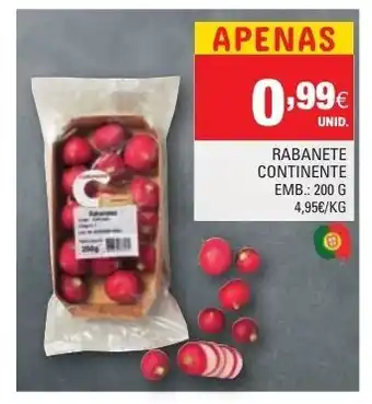 Continente Rabanete Continente 200g promoção
