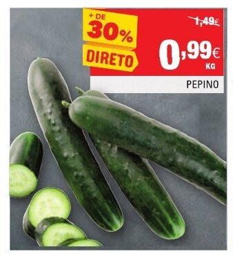 Continente Pepino promoção