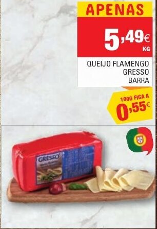 Continente Queijo Flamengo Gresso Barra promoção