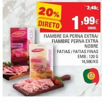 Fiambre da Perna Extra/ Fiambre Perna Extra Nobre 120g