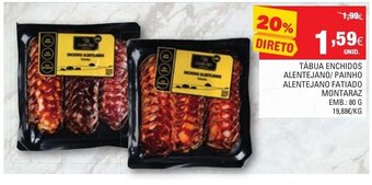 Continente Tábua Enchidos Alentejano/ Painho Alentejano Fatiado Montaraz 80g promoção