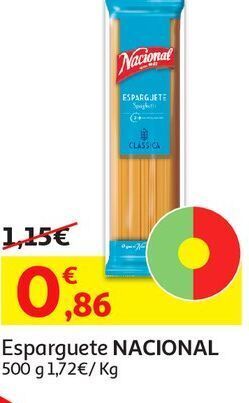 Auchan Esparguete nacional:500 g promoção