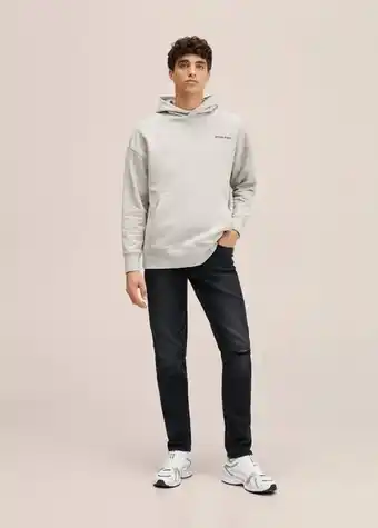 Mango Jeans skinny com pormenores rotos promoção