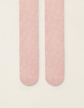 Zippy Collants semiopacos para bebé menina 'corações', rosa promoção