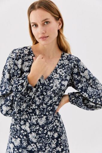 Springfield Vestido comprido estampado promoção