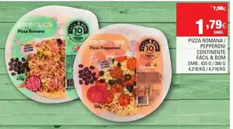 izza Romana/ Pepperoni Continente Fácil & Bom 425g/ 380g
