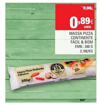 Continente Massa Pizza Continente Fácil & Bom 280g promoção
