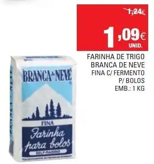Continente Farinha de Trigo Barnaca de Neve Fina C/ Fermento P/Bolos 1kg promoção