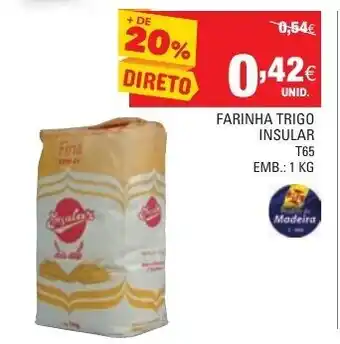 Continente Farinha Trigo Insular T65 1kg promoção