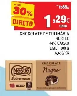 Continente Chocolate de Culinária Nastlê 44% Cacau 200g promoção