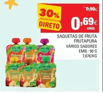 Saqueta de Fruta Frutapura 90g