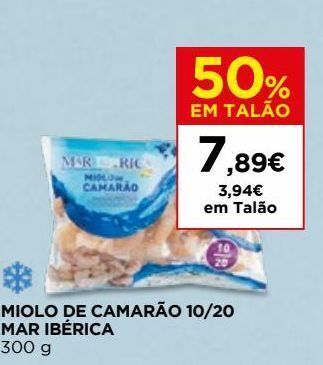 El Corte Inglés Camarão congelado mar ibérica promoção