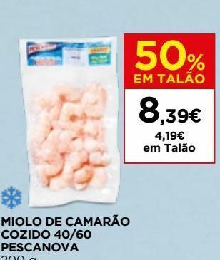 El Corte Inglés Camarão cozido pescanova promoção