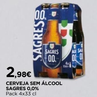 El Corte Inglés Cerveja sem álcool sagres promoção