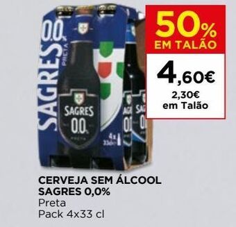 El Corte Inglés Cerveja sem álcool sagres promoção