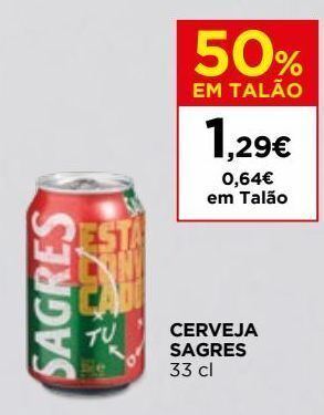 El Corte Inglés Cerveja sagres promoção