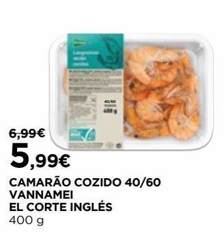 El Corte Inglés Camarão cozido el corte inglés promoção