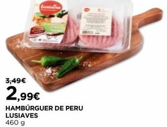 El Corte Inglés Hamburguer de perú lusiaves promoção