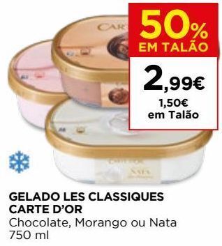 El Corte Inglés Gelados carte d'or promoção