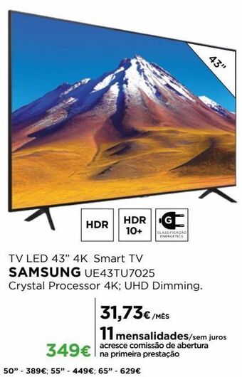 El Corte Inglés Smart tv samsung promoção
