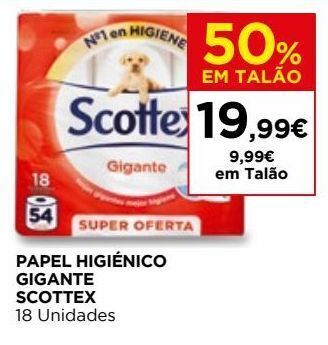 El Corte Inglés Papel higiênico scottex promoção