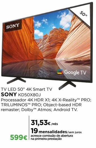 El Corte Inglés Smart tv sony promoção