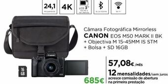 El Corte Inglés Câmera fotográfica canon promoção