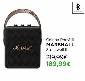 El Corte Inglés Coluna portátil marshall promoção