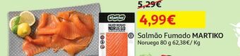 Auchan Salmâo fumado martiko:noruega 80 gr promoção