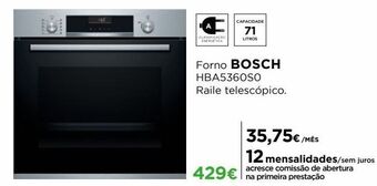 El Corte Inglés Forno elétrico bosch promoção