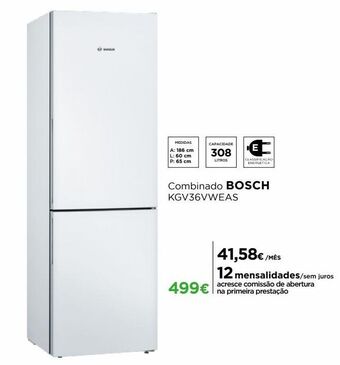 El Corte Inglés Frigorífico combinada bosch promoção