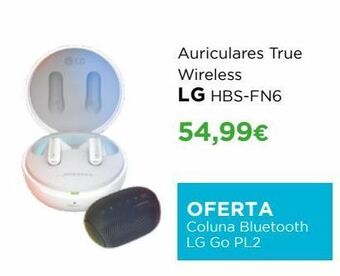 El Corte Inglés Auriculares wireless lg promoção