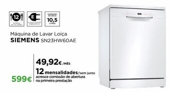 Lava louças siemens