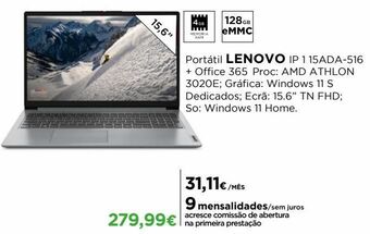 El Corte Inglés Notebook lenovo promoção